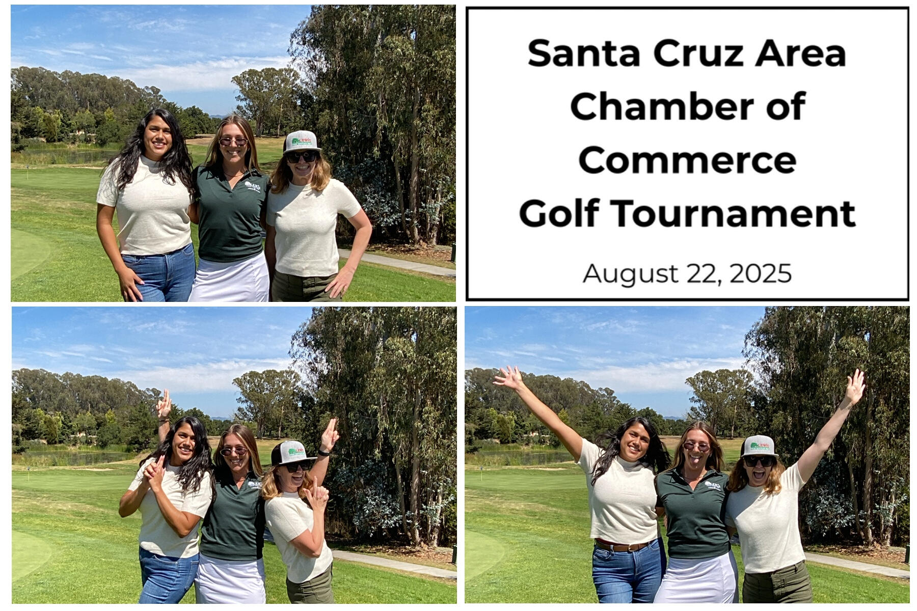 Business Golf Tournament (4x6, 3 Photo Template with Natural Background)